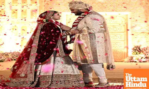 Adani Group Chairperson Gautam Adanis younger son Jeet Adani marries Diva Shah