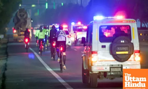 Cyclists participate in the third edition of the Delhi to Pune Cycle Expedition