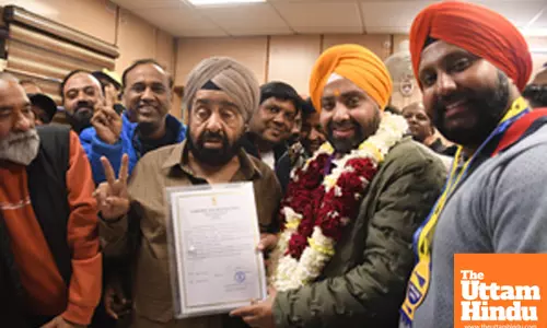 Punardeep Singh Sawhney receives winning certificate