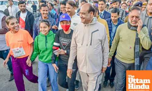Lok Sabha Speaker Om Birla participates in the Walk-O-Run event