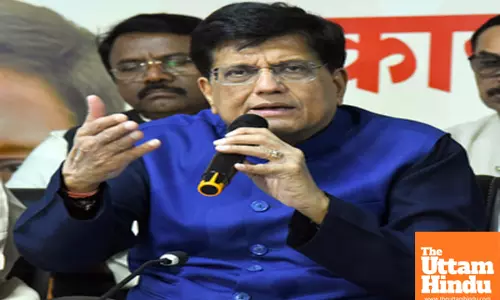 Union Minister of Commerce and Industry, Piyush Goyal, addresses a press conference