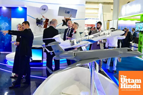 Visitors at Aero India 2025
