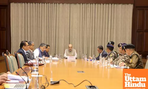 Union Home Minister Amit Shah chairs a high-level security review meeting for Jammu and Kashmir