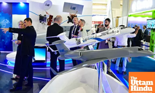 Visitors at Aero India 2025