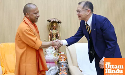 Uttar Pradesh Chief Minister Yogi Adityanath meets Deputy Governor of Yamanashi, Japan, Kou Osada