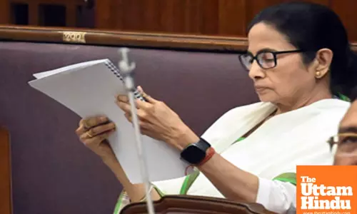 West Bengal Chief Minister Mamata Banerjee during the presentation of the State Budget 2024-25 at the Legislative Assembly