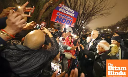 Prime Minister Narendra Modi recieves a warm welcome by the Indian diaspora