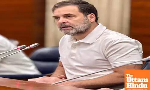 Leader of opposition Rahul Gandhi chairs a meeting of Congress Mps