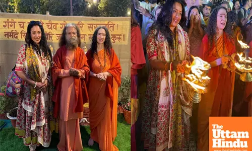 Rupali Ganguly joins divine Sangam Aarti at Mahakumbh in Prayagraj