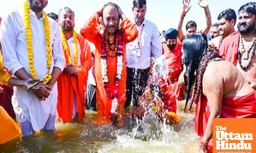 Chhattisgarh Chief Minister Vishnu Deo Sai along with wife visits Maha Kumbh Mela 2025