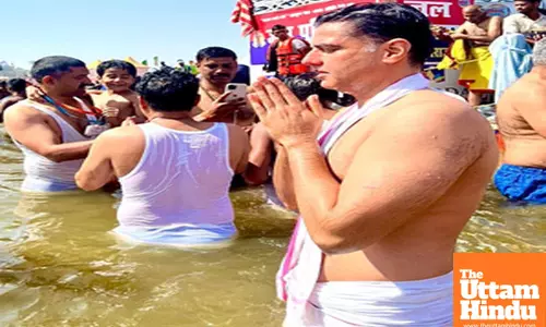 Congress leader Sachin Pilot visits Maha Kumbh Mela 2025