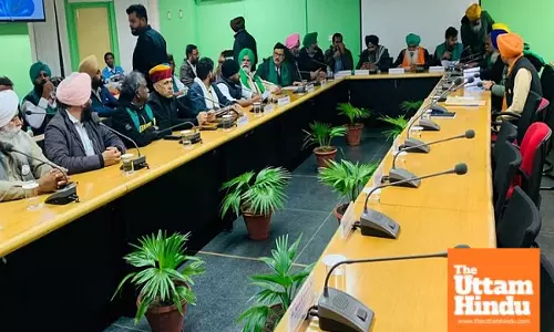 Meeting of Protesting Farmers Concludes, Dallewal Arrives on Stretcher