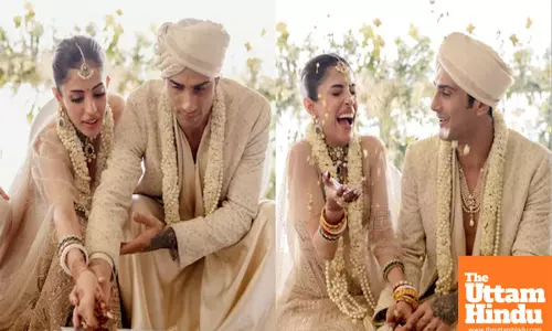 Prateik Babbar and Priya Banerjee tie the knot in an intimate ceremony