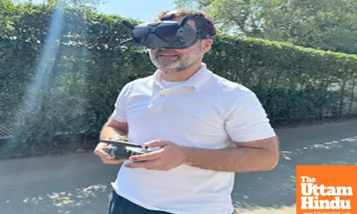 LoP Rahul Gandhi speaks on drone technology