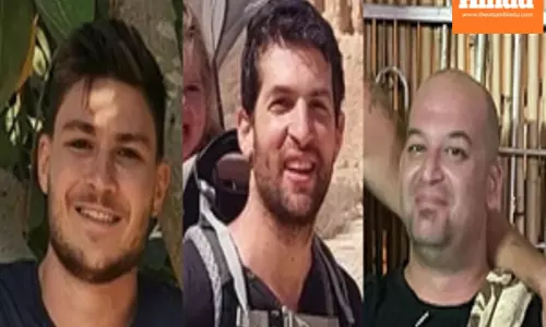 Three Israeli hostages released in Gaza arrive in Israel