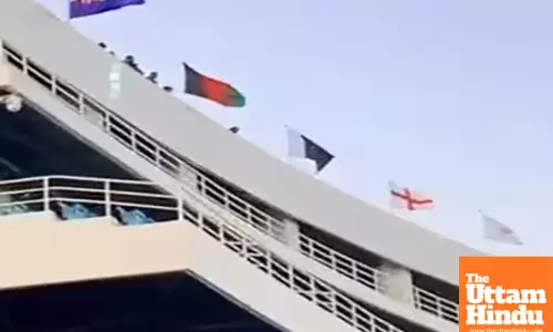 Champions Trophy: Flags of 7 Teams Seen at Gaddafi Stadium – But Where’s India’s?