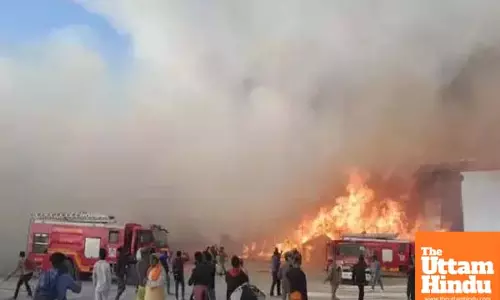 Fire Rages Through Maha Kumbh Mela Grounds, Emergency Services Deployed
