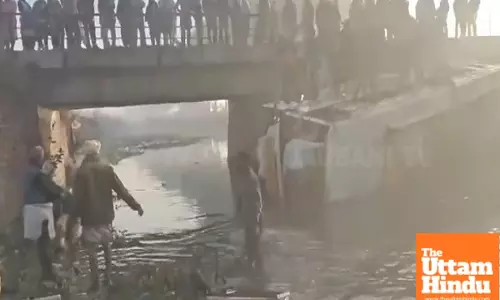 Horrific Crash in Faridkot: Truck Overturns, Bus Falls into Drain with Passengers Trapped