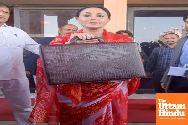 Rajasthan Finance Minister Diya Kumari arrives to present state budget for the financial year 2025-26 Rajasthan Finance Minister Diya Kumari arrives to present state budget for the financial year 2025-26