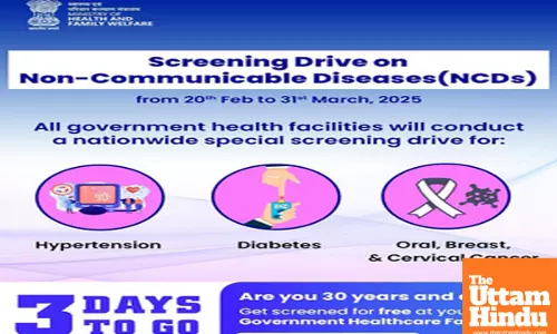 Health Ministry to launch nationwide screening drive for high BP, diabetes, cancer