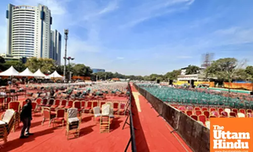 Preparations are underway for the oath ceremony of the New Delhi government