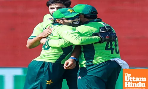 ICC Champions Trophy cricket match between Pakistan and New Zealand