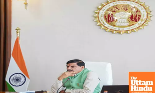 Mohan Yadav, the Chief Minister of Madhya Pradesh, chairs a meeting of the 32nd Board of Directors of the Narmada Valley Development Authority.
