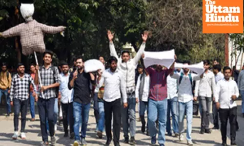 TN college students protest against Centre’s trilingual policy