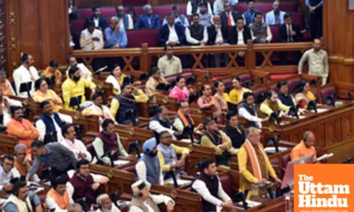 Finance Minister Suresh Khanna presents the state budget for the fiscal year 2025-2026