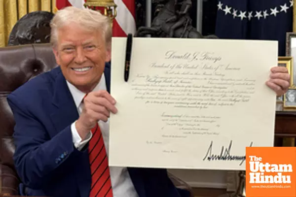 U.S. President Donald Trump signed the commission appointing Kash Patel as the Ninth Director of the FBI