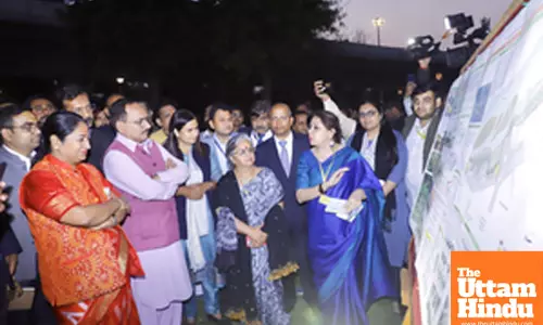 Newly sworn-in Delhi Chief Minister Rekha Gupta inspects Vasudev Ghat