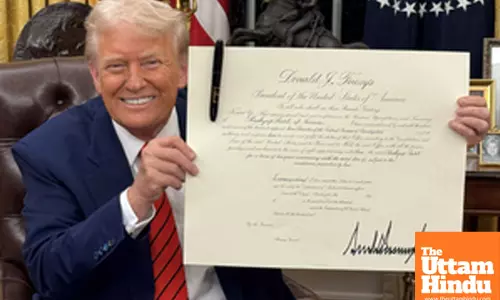 U.S. President Donald Trump signed the commission appointing Kash Patel as the Ninth Director of the FBI