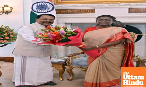 Governor of Goa PS Sreedharan Pillai meets President Droupadi Murmu at Rashtrapati Bhavan