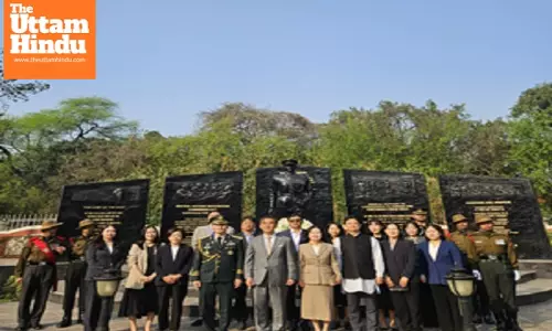 South Korean envoy pays tribute to General Thimayya at Indo-Korean Friendship Park
