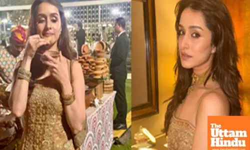 Shraddha Kapoor enjoying the unlimited panipuri at a wedding is all of us