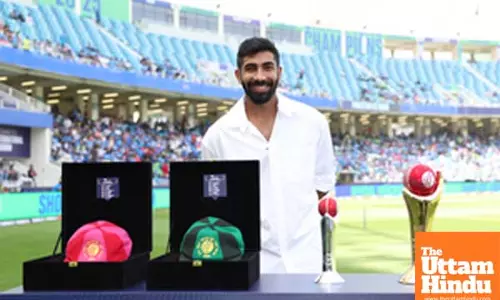 Champions Trophy: Jasprit Bumrah receives his ICC Awards and Team of the Year caps