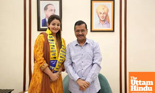 Punjabi actress Sonia Mann joins AAP under the leadership of Arvind Kejriwal