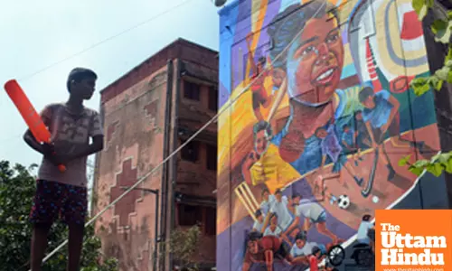 A vibrant mural adorns the walls of TN Housing Board