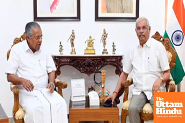 Kerala Chief Minister Pinarayi Vijayan calls on Governor Rajendra Vishwanath Arlekar Kerala Chief Minister Pinarayi Vijayan calls on Governor Rajendra Vishwanath Arlekar