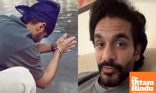 Angad Bedi prays for the well-being of his ancestors