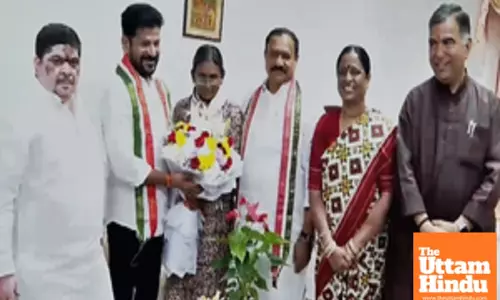 New AICC in-charge Meenkashi Natrajan arrives in Hyderabad