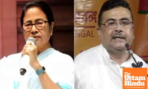 Suvendu Adhikari writes to ECI accusing CM Mamata Banerjee of tarnishing CECs image