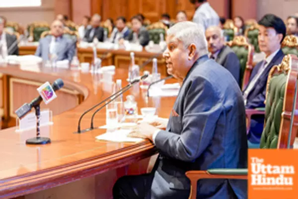 Vice-President Jagdeep Dhankhar speaks at the Colloquium on International Arbitration: Indian Perspective