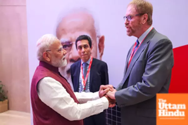 Prime Minister Narendra Modi meets Prof. Jonathan Fleming