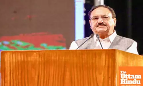 Union Minister JP Nadda holds meeting with top BJP leaders in Odisha