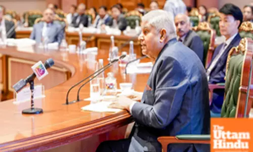 Vice-President Jagdeep Dhankhar speaks at the Colloquium on International Arbitration: Indian Perspective