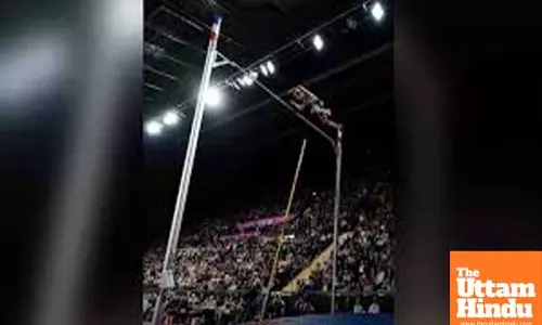 I just did it: Duplantis after smashing pole vault world record for 11th time