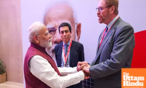Prime Minister Narendra Modi meets Prof. Jonathan Fleming