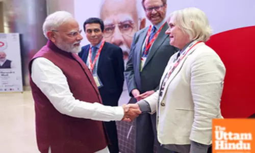 Prime Minister Narendra Modi meets Dr. Ann Liebert