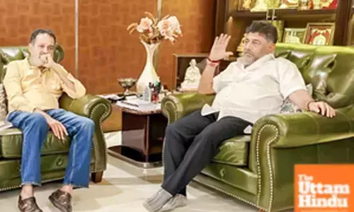 Manipal Global Education Services Chairman TV Mohandas Pai meets Karnataka Deputy CM DK Shivakumar